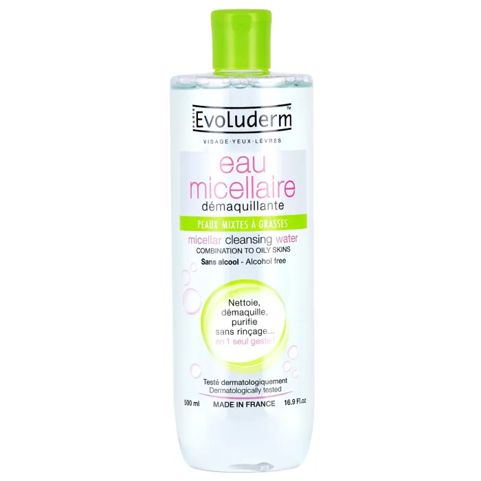 MICELĀRAIS ŪDENS KOMBINETAI ĀDAI EVOLUDERM 500ML