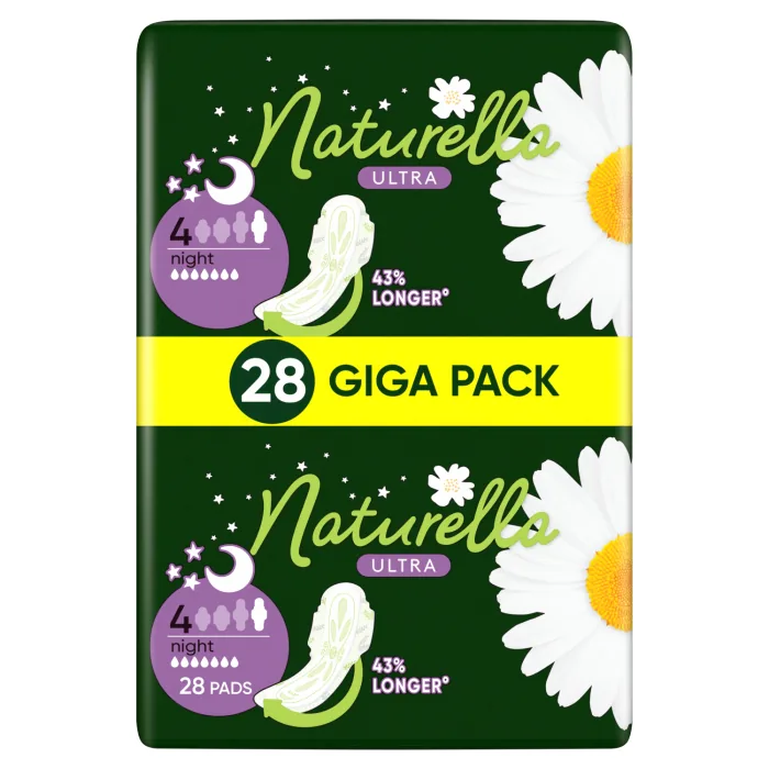 HIGIĒNISKĀS PAKETES NATURELLA QUATTRO NIGHT 28 GAB