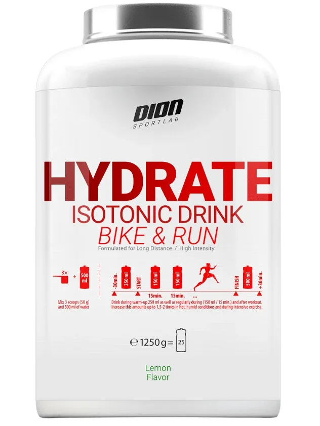 Dion Sportlab Hydrate Bike-N-Run ar ogu garšu, 1250 g