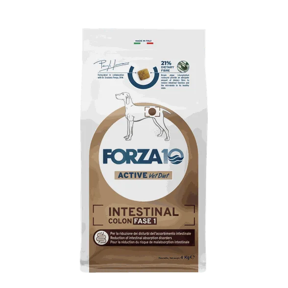 FORZA10 Active Vetdiet Intestinal colon fase 1, suņiem sausā barība, 4 kg