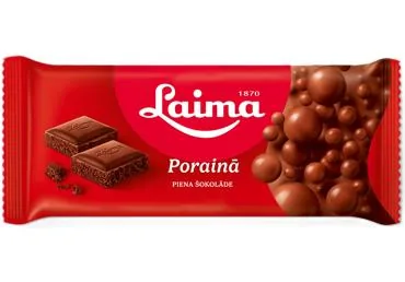 PIENA ŠOKOLĀDE PORAINĀ LUKSS LAIMA 60G