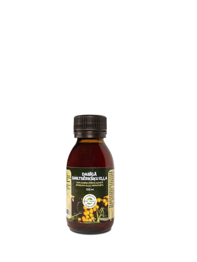 Dabīgā smiltsērkšķu eļļa, 100 ml