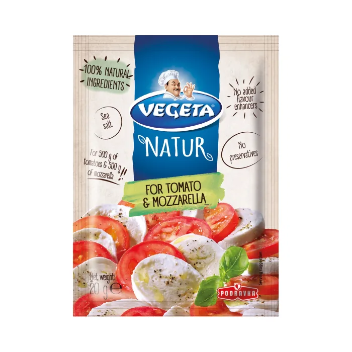 GARŠVIELU MAISĪJUMS VEGETA NATUR TOMĀTU UN MOCARELLAS SALĀTIEM 20G