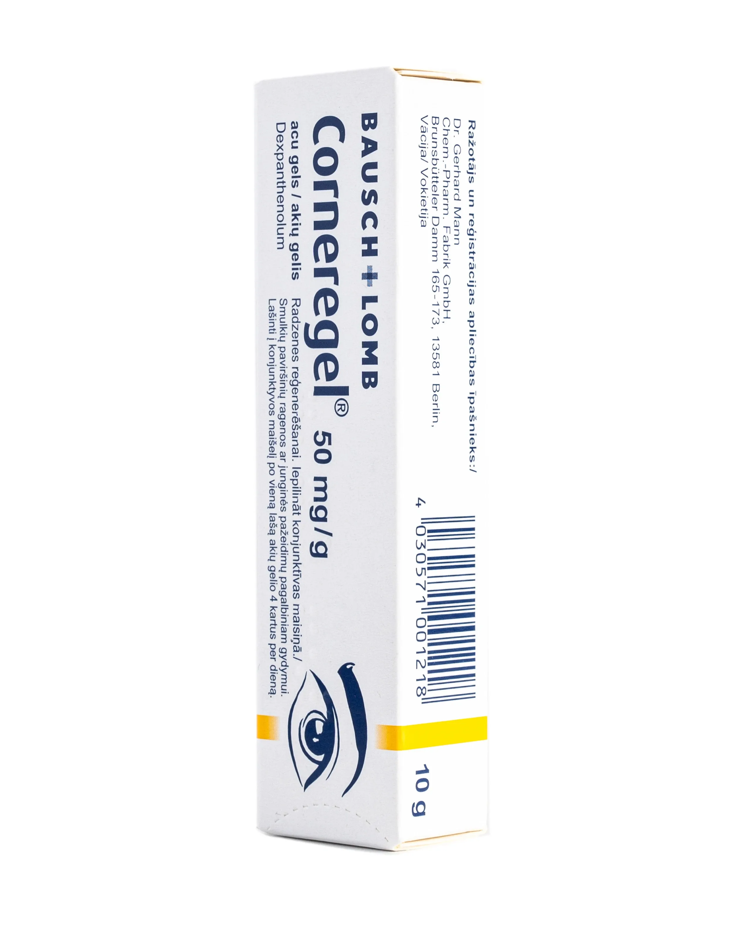 Corneregel 50 mg/G acu gels, 10 g