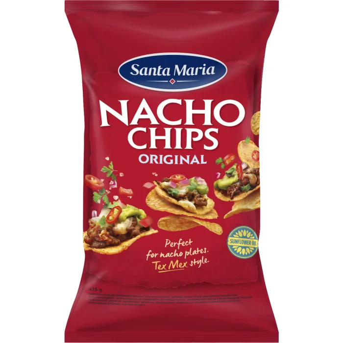 KUKURŪZAS ČIPSI SANTA MARIA NAČOS 475G