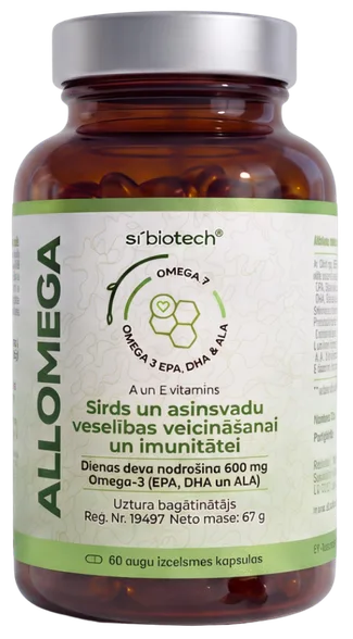 Si Biotech Allomega mīkstās kapsulas, 60 gab.
