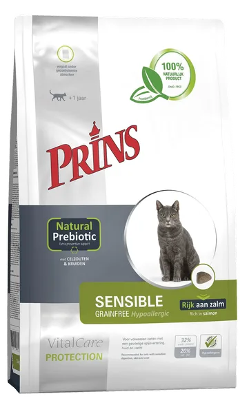 Prins Vitalcare Protection Sensible grainfree hypoallergenic sausā barība, 10 kg