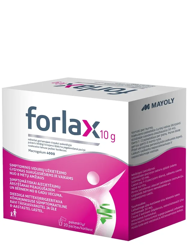 Forlax 10 g pulveris, 20 paciņas