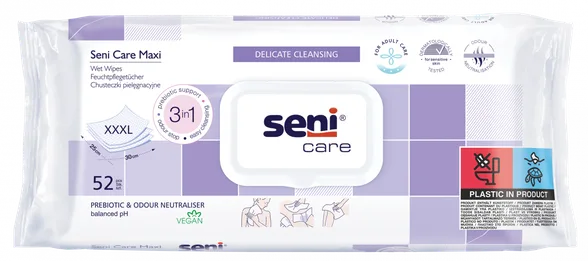 Seni Care mitrās salvetes, 52 gab.