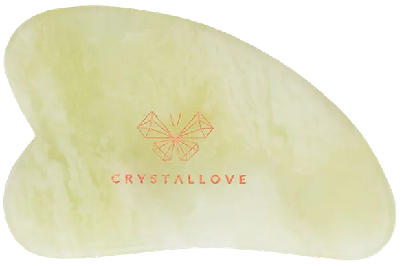 Crystallove Gua Sha Jade masāžas plāksne, 1 gab.