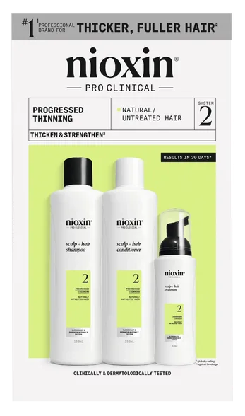 Nioxin Hair Care System 2 kit for natural hair with progressed thinning komplekts, 1 gab.