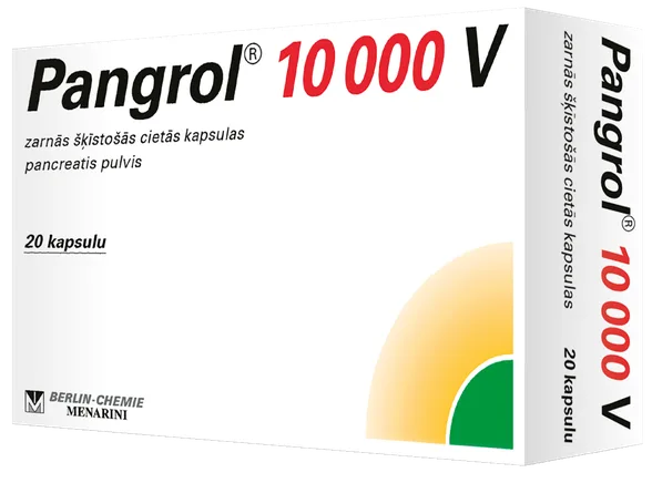 Pangrol 10000 V cietās kapsulas, 20 gab.