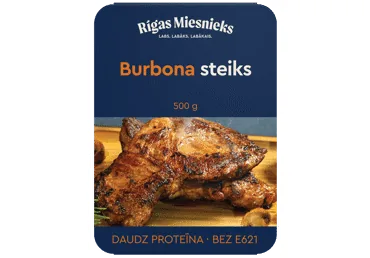 CŪKGAĻAS BURBONA STEIKS RĪGAS MIESNIEKS 500G