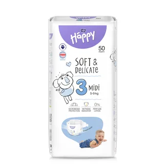 AUTIŅBIKSĪTES HAPPY MIDI 3 5-9KG 50GAB