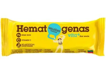 HEMATOGENS HEMATOGENAS VITA+ AR LINSĒKLĀM UN VITAMĪN. 50G