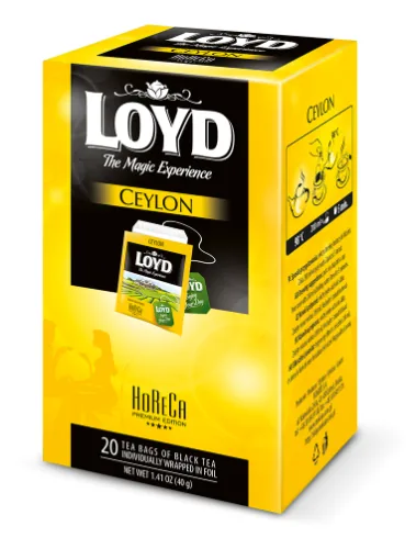 MELNĀ TĒJA LOYD CEYLON FS 20X2G