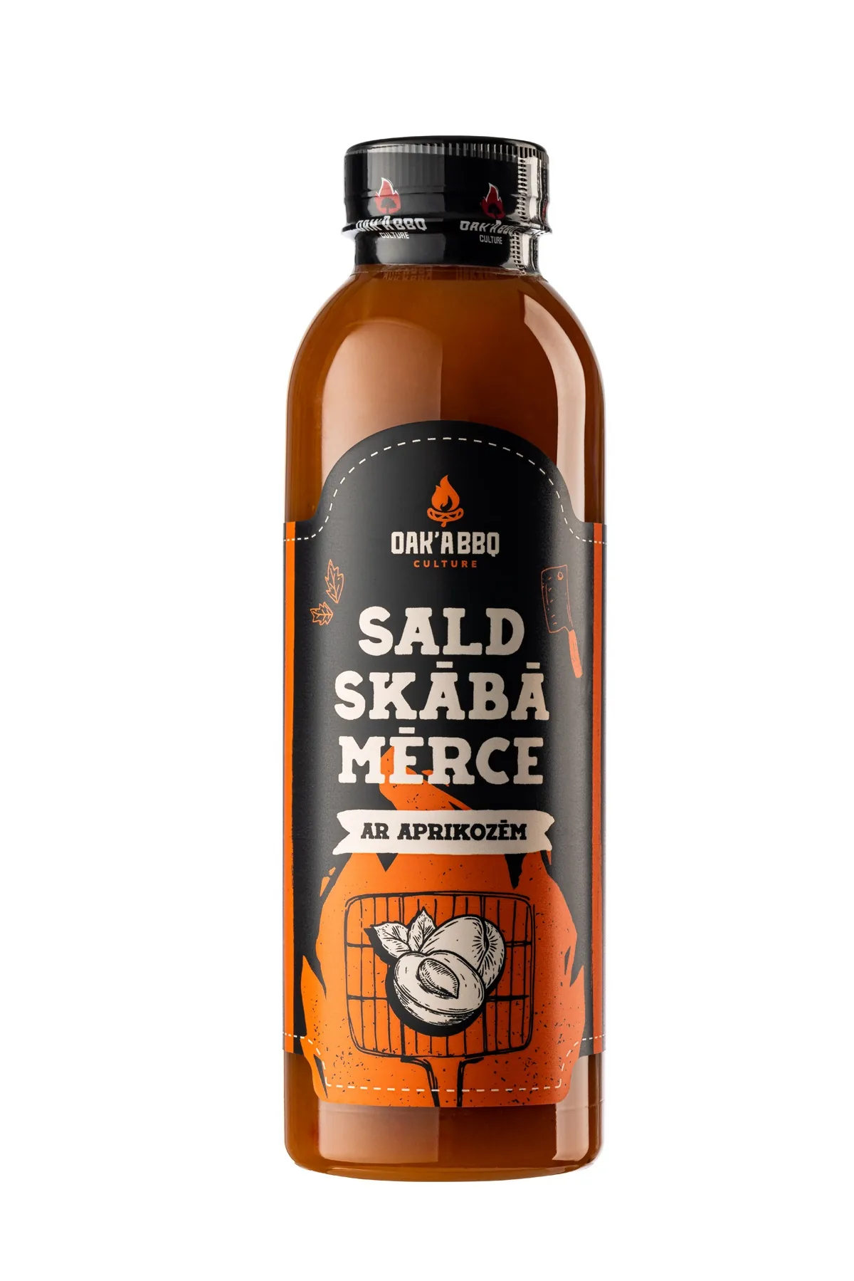 MĒRCE SALDSKĀBA OAK'A BBQ, AR APRIKOZĒM, 600G