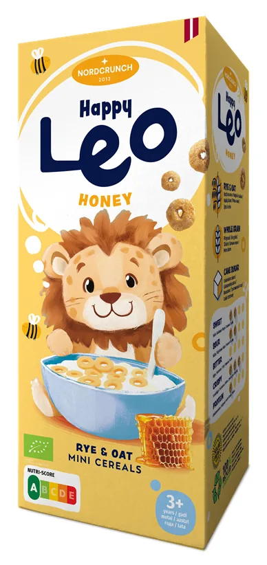 HAPPY LEO RUDZU UN AUZU PĀRSLAS AR MEDU, ORGANIC, 150G