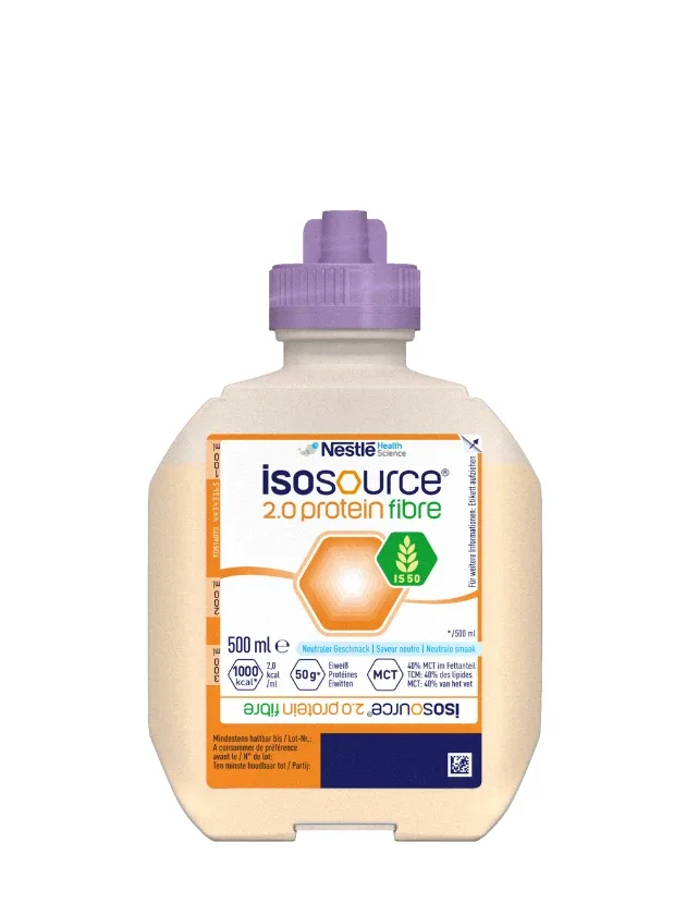 Nestle Isosource 2.0 protein fibre neutral pārtika medicīniskiem nolūkiem, 500 ml