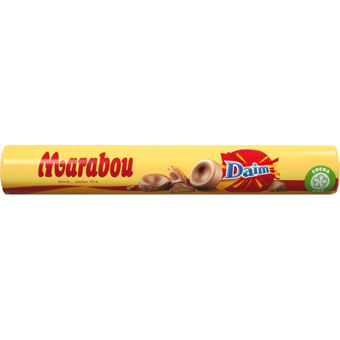 PIENA ŠOKOLĀDES KONFEKTES MARABOU DAIM ROLL 67G