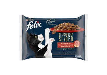 KONSERVĒTA KAĶU BARĪBA FELIX DELICIOUSLY GAĻAS IZLASE 4X80G