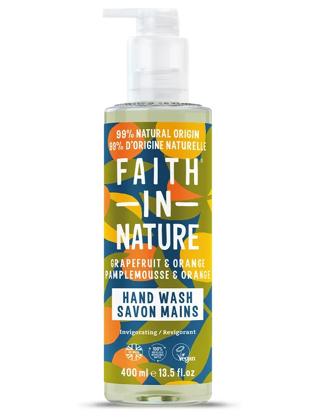 Faith In Nature šķidrās roku ziepes grapefruit & orange, 400 ml