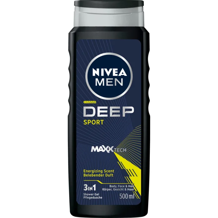 DUŠAS ŽELEJA NIVEA MEN DEEP SPORT MAXX 500ML