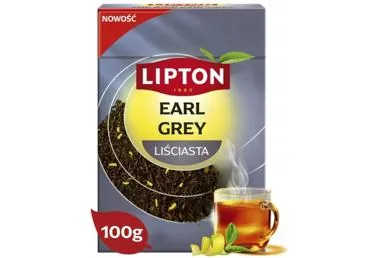 MELNĀ TĒJA LIPTON EARL GREY 100G