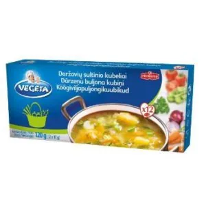 BULJONS VEGETA DĀRZEŅU KUBIŅI 120G