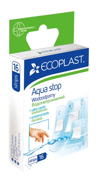 Ecoplast Aqua Stop plāksteri, 16 gab.