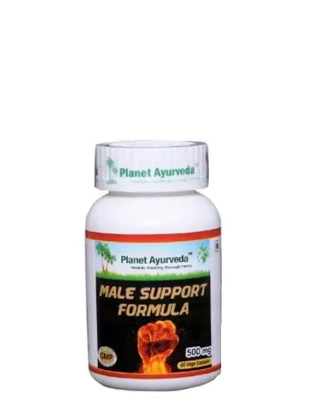 Planet Ayurveda® Male Support Formula vīriešu veselības atbalstam, 60 kapsulas