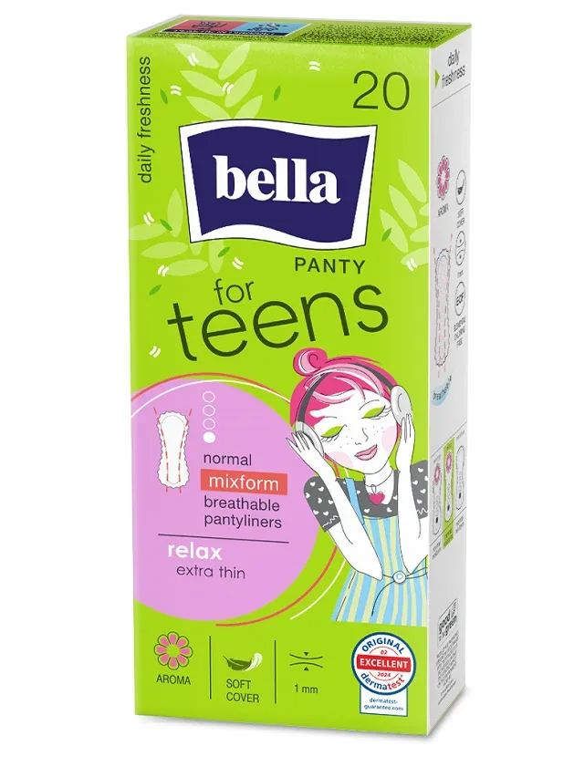 Bella For Teens Panty aroma relax ikdienas ieliktņi, 20 gb.
