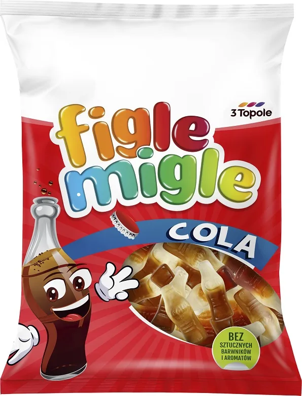 ŽELEJKONFEKTES FIGLE MIGLE COLA, 80G