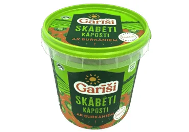 SKĀBĒTI KĀPOSTI AR BURKĀNIEM GARĪŠI 650G