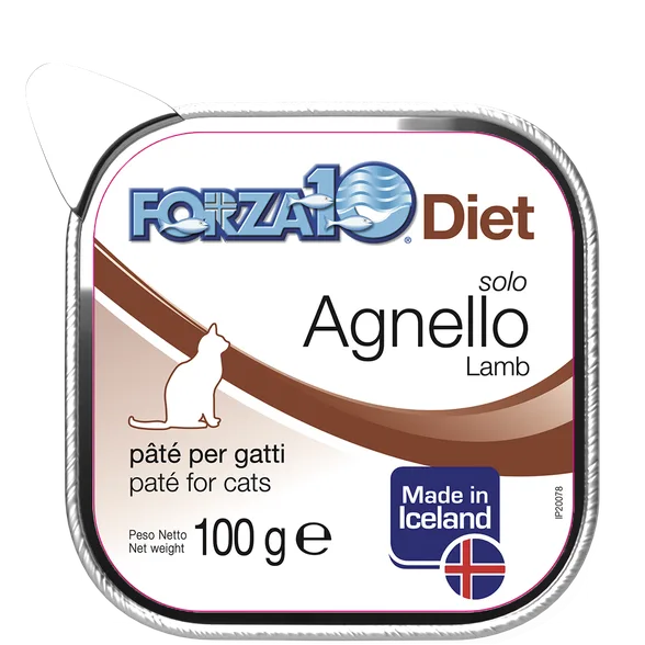 FORZA10 Solo Diet jērs, kaķiem pastēte, 100 g