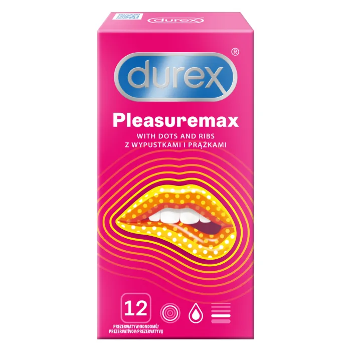 PREZERVATĪVI DUREX PLEASUREMAX 12 GAB.