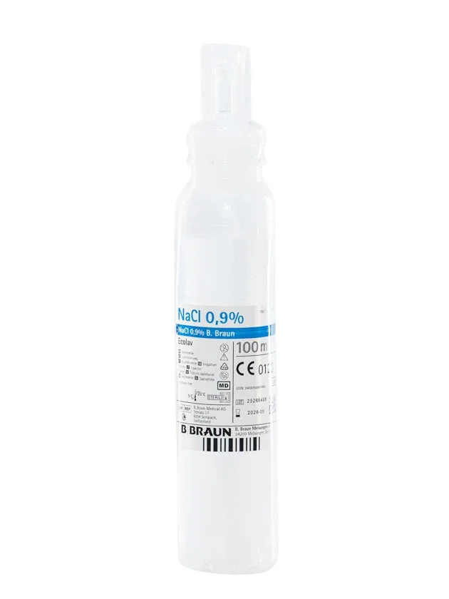 Sodium chloride B.braun skalošanas šķīdums 0,9% ecolav, 100 ml