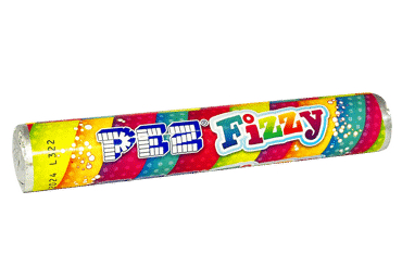 KONFEKTES FIZZY PEZ AR AUGĻU GARŠU 42G