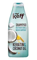 KEFF KERATIN & COCONUT OIL ŠAMPŪNS SAUSIEM UN BOJĀTIEM MATIEM, 500ML