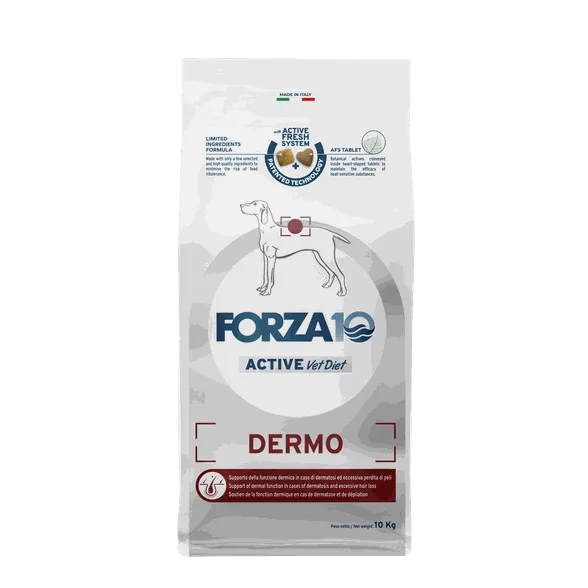 FORZA10 Active Vetdiet Dermo, suņiem sausā barība, 4 kg