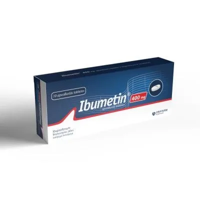 Ibumetin 400 mg apvalkotās tabletes N10