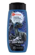 KRUIDVAT JURASSIC WORLD ŠAMPŪNS UN DUŠAS ŽELEJA BĒRNIEM, 250ML