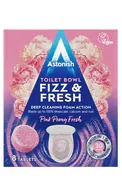 ASTONISH TOILET BOWL FIZZ&FRESH PINK PEONY FRESH TABLETES TUALETES PODU TĪRĪŠANAI, 8GAB.