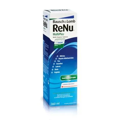Renu Multiplus daudzfunkcionāls šķīdums kontaktlēcu kopšanai 360 ml