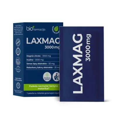 Biofarmacija Laxmag 3000 mg pulveris N7