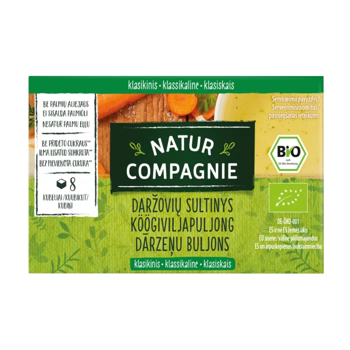 BULJONS NATUR COMPAGNIE DĀRZEŅU BIO 84G