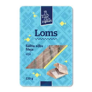SIĻĶES FILEJA SĀLĪTA LOMS  220G