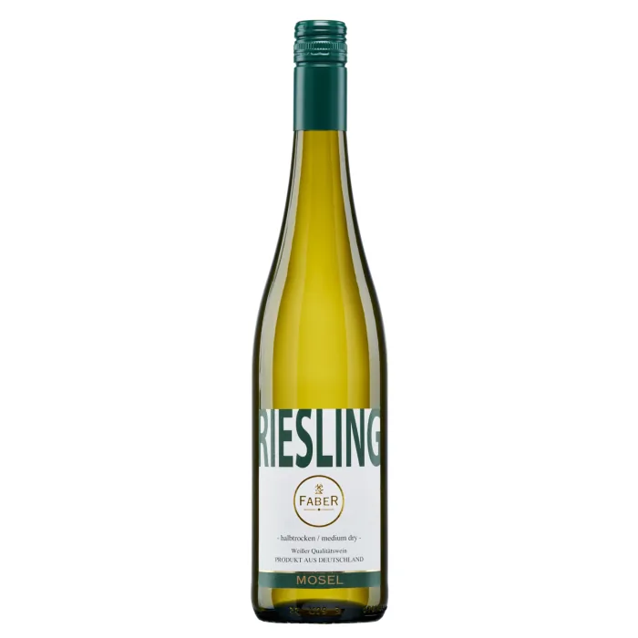 Baltvīns Faber Riesling Mosel pussausais 10,5% 0,75 l