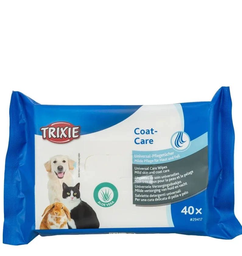 Trixie 35 universal mitrās salvetes mājdzīvniekiem, 40 gb.