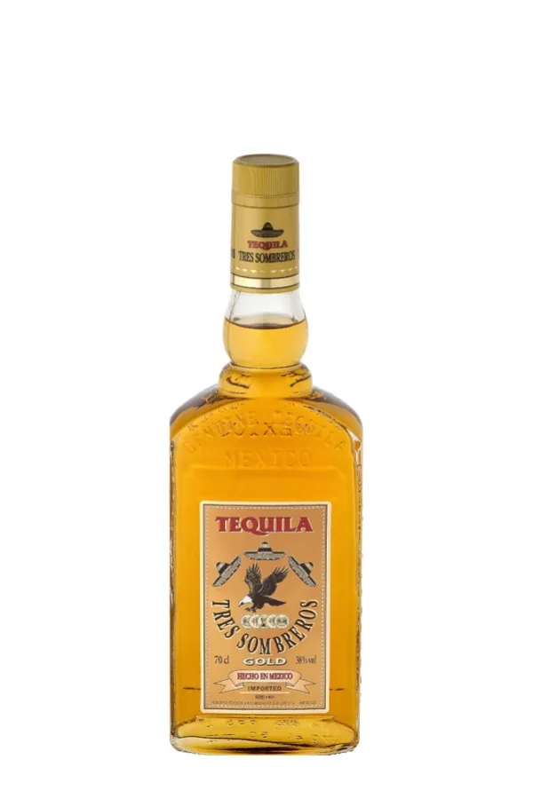 Текила Tres Sombreros Gold